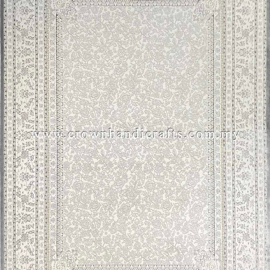 Experience Silken Luxury: High-Quality Viscose Persian Design Living Room Carpet | Azure Silk 7000