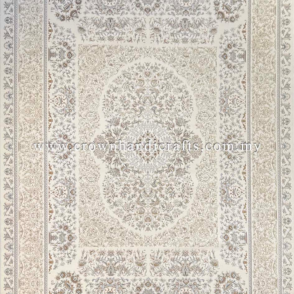 Indulge in the Beauty of a Persian-Inspired Viscose Carpet: Luxurious and Silky Soft | Azure Silk 7075A