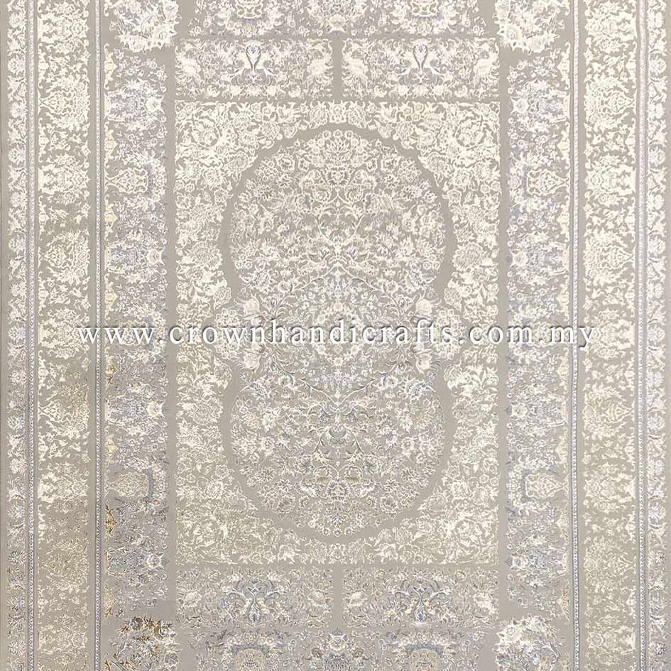 Indulge in the Beauty of a Persian-Inspired Viscose Carpet: Luxurious and Silky Soft | Azure Silk 7075A