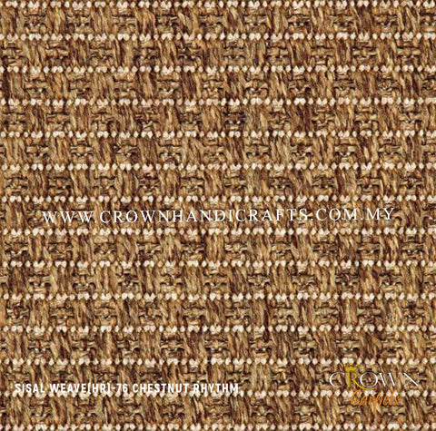 Sisal Carpet for your Living Room Dining table Rugs | Sisal Weave 76-hestnut Rhythm (HR) Wall To Wall Carpet
