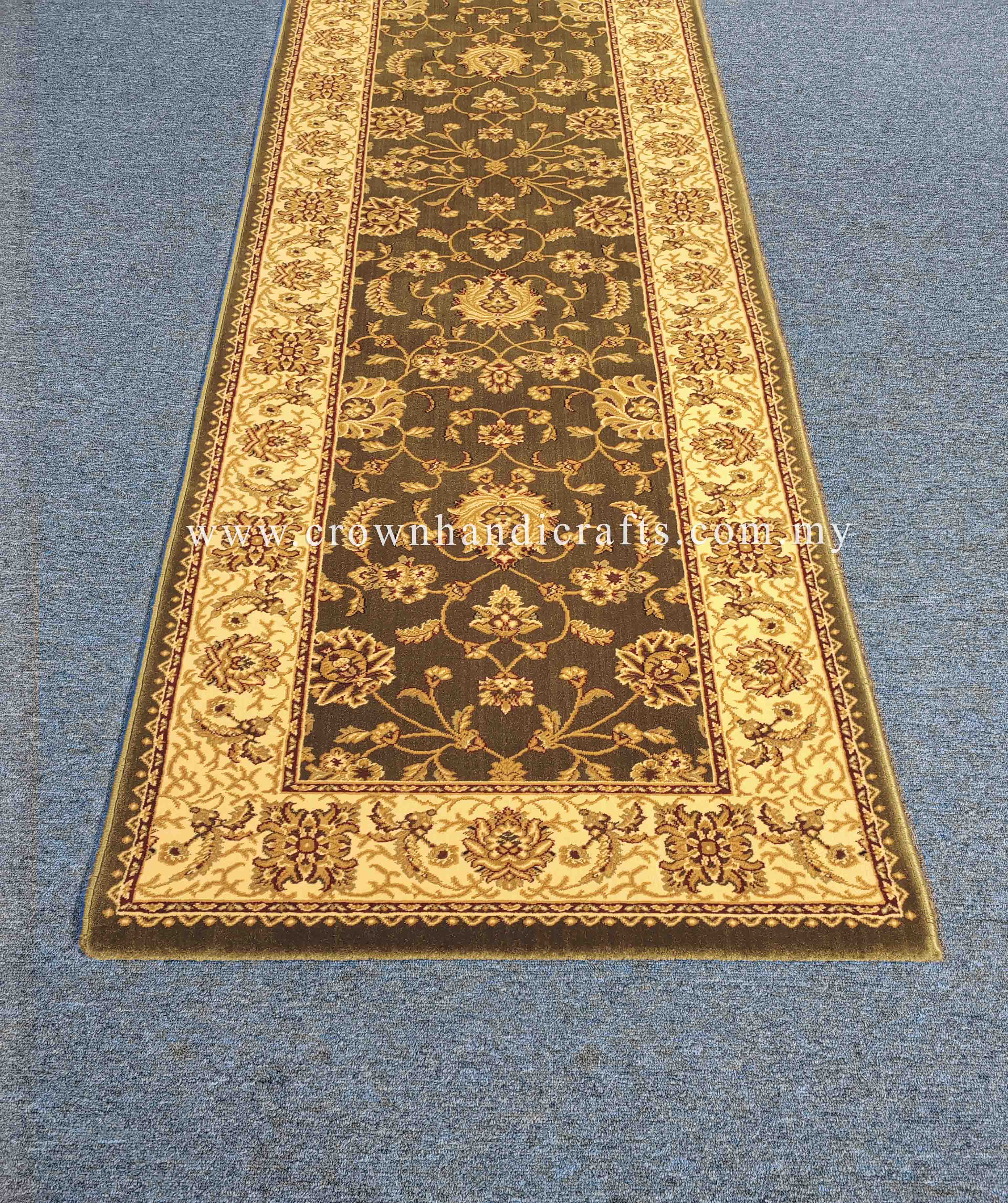 Luxury Persian-Inspired Turkish Runner Rug – Premium Quality & Long-Lasting Carpet  | Rajah 7620 GREEN