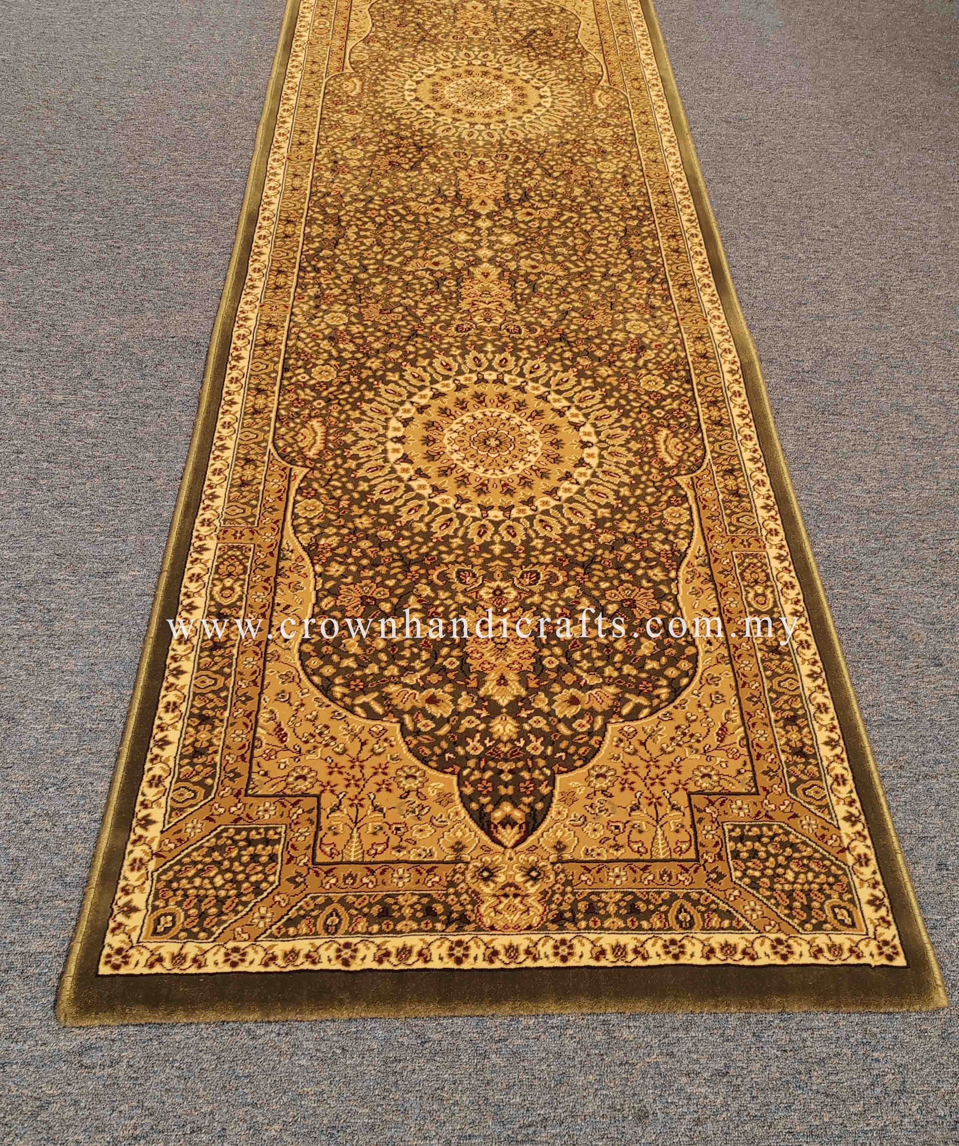 High-End Turkish Runner Rug – Persian Style Durable & Timeless Carpet  | Rajah 7621 GREEN