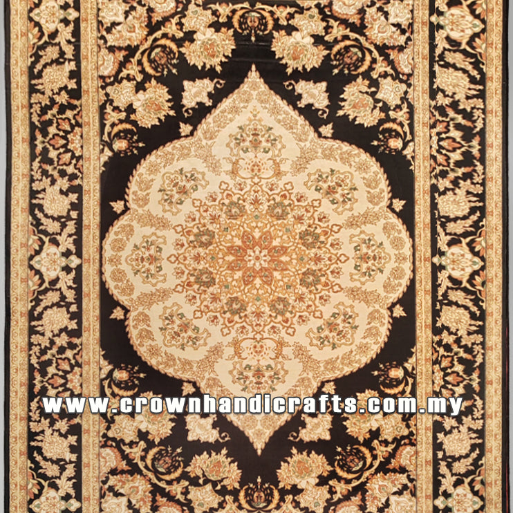 Modern Persian Design Carpet – Silk-Feel Turkish Rug for Living Room – Premium Polyester | Istanbul