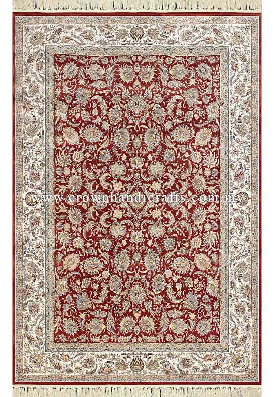 Iran Nain Rug Design Persian Carpet Wool Feel Man Made Iranian Rugs for Living Room | Rayan Afshan Sultani