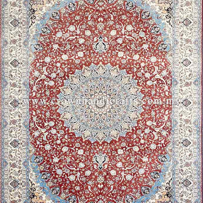 Intricate Persian Carpet for Living Made in Iran Premium Quality Smooth Feel Living Room Carpet | Rayan AM010