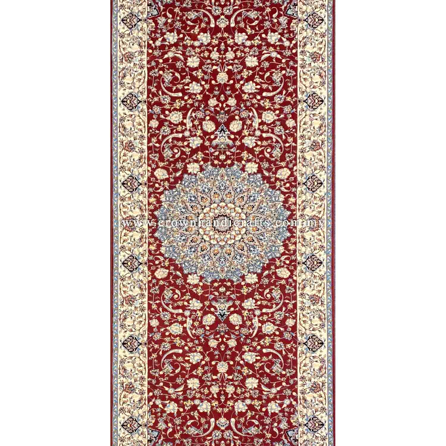 Intricate Persian Carpet for Living Made in Iran Premium Quality Smooth Feel Living Room Carpet | Rayan AM010 Runner