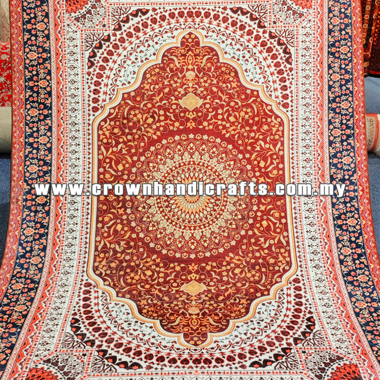 Modern Persian Design Carpet – Silk-Feel Turkish Rug for Living Room – Premium Polyester | Istanbul