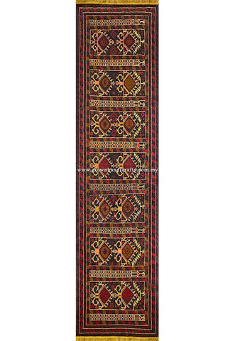 [12X3FT] Exquisite Handmade Tribal Rug 100% Wool Persian Carpet Design High-Quality Hand-Knotted Authentic Afghan Tribal Carpet BELUCH CH 2442