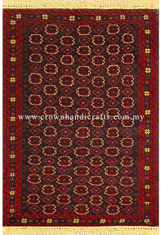 [6X4FT] Elegantly Handcrafted Tribal Rug 100% Wool Persian Carpet Design Superior Hand-Knotted Authentic Afghan Tribal Carpet BELUCH CH 2516