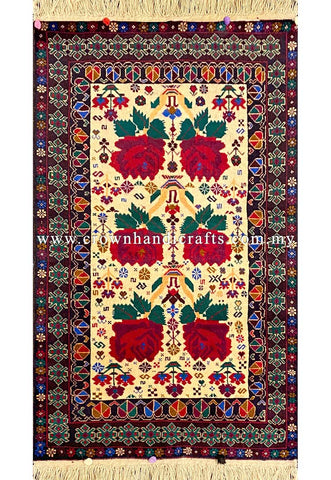 [5X3FT] Classic Handcrafted Tribal Rug 100% Wool Persian Carpet Design High-Quality Hand-Knotted Authentic Afghan Tribal Carpet BELUCH CH 2698