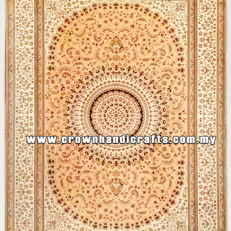 Modern Persian Design Carpet – Silk-Feel Turkish Rug for Living Room – Premium Polyester | Istanbul