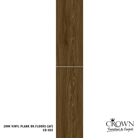 2MM VINYL PLANK DR.FLOORS CD-003 (AF) | 152X914 | LUXURY VINYL TILE (LVT) FLOORING MALAYSIA | BOX 36PCS/54SF