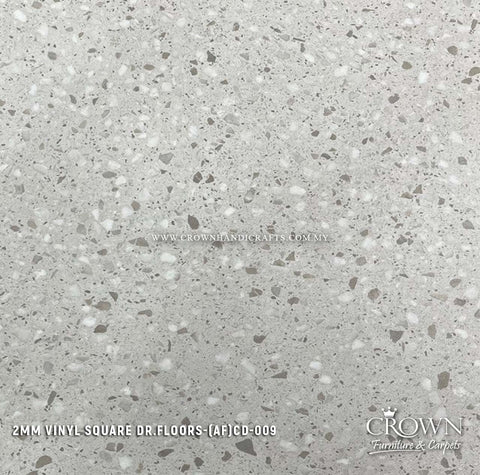 2MM VINYL SQUARE DR.FLOORS CD-009 (AF) | 457X457 | SUPERIOR COMMERCIAL VINYL FLOORING MALAYSIA | BOX 24PCS/54SF