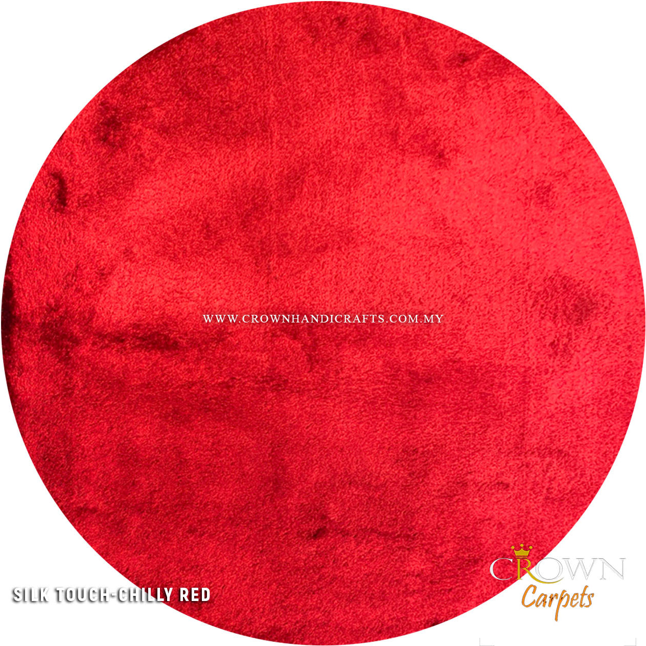 Super Soft Silk Feel Shaggy Rugs for Modern Design Interiors | Silk Touch Shaggy Chilly Red