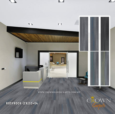 Carpet Tiles for Office Flooring Uses | Rosyrock Plank (CR)