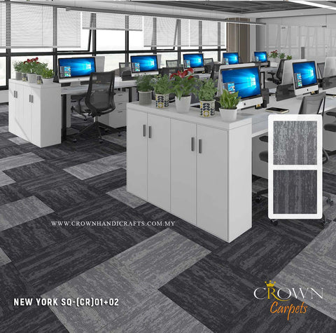 Superior Thick Carpet Tiles | New York Sq (CR)