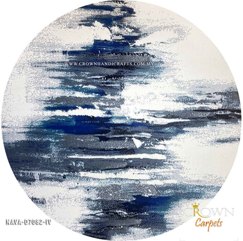 High Quality Soft and Durable Round Modern Designer Carpet | Nava D7082-IV