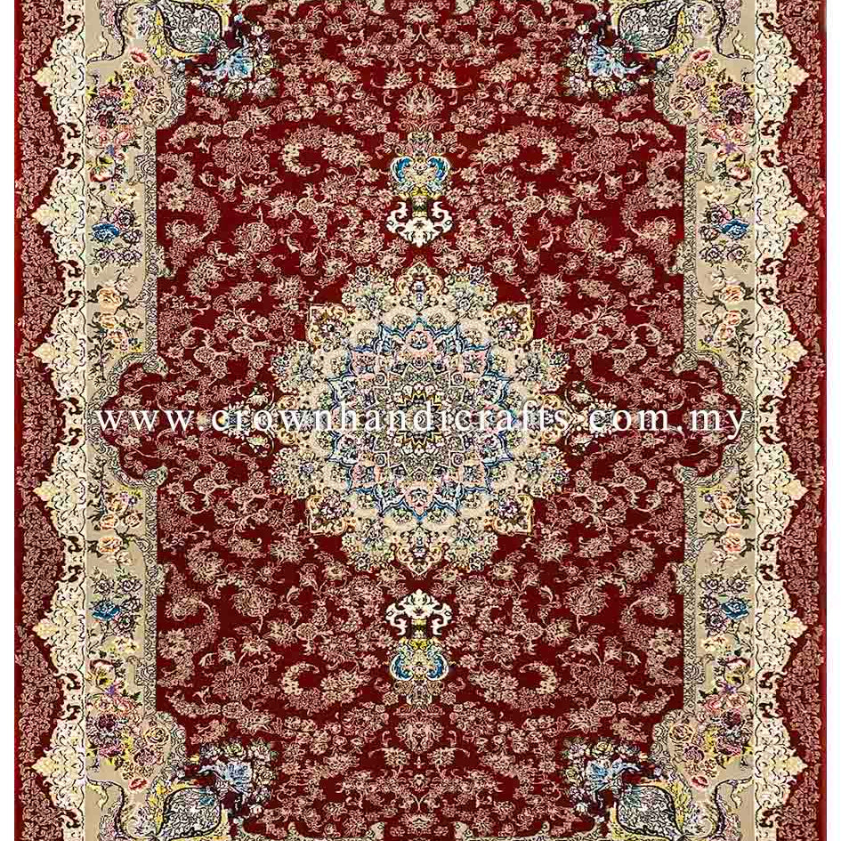 Authentic Persian Rug Iran Carpet Wool Feel High End Quality Hand Look Man Made Persian Carpets for Living Room | Dorrin Delpasand