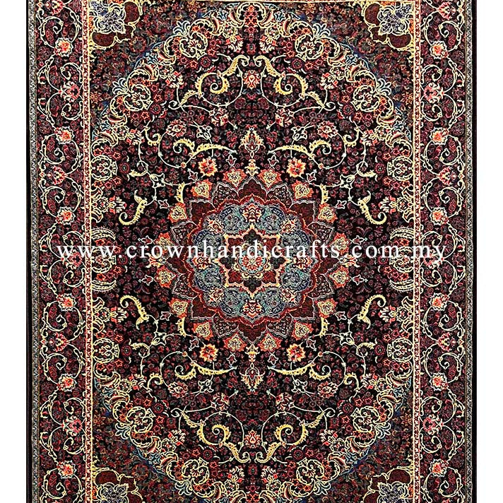 Certified Persian Carpet 100% Silk Premium Quality Made in Iran | Ejaz JZ001