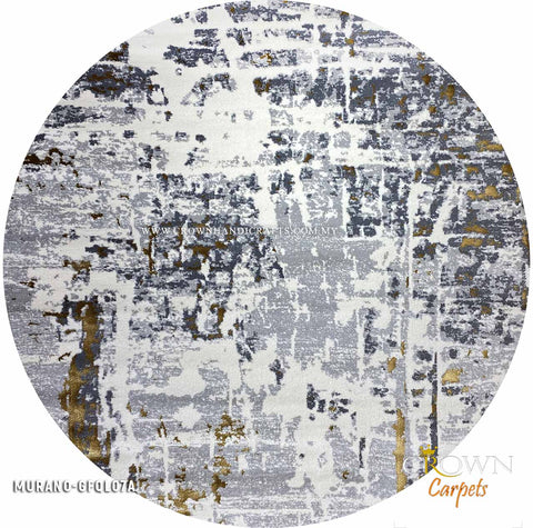 Vibrant Design Modern Round Rugs match your Interior Style | Murano GFQL07A
