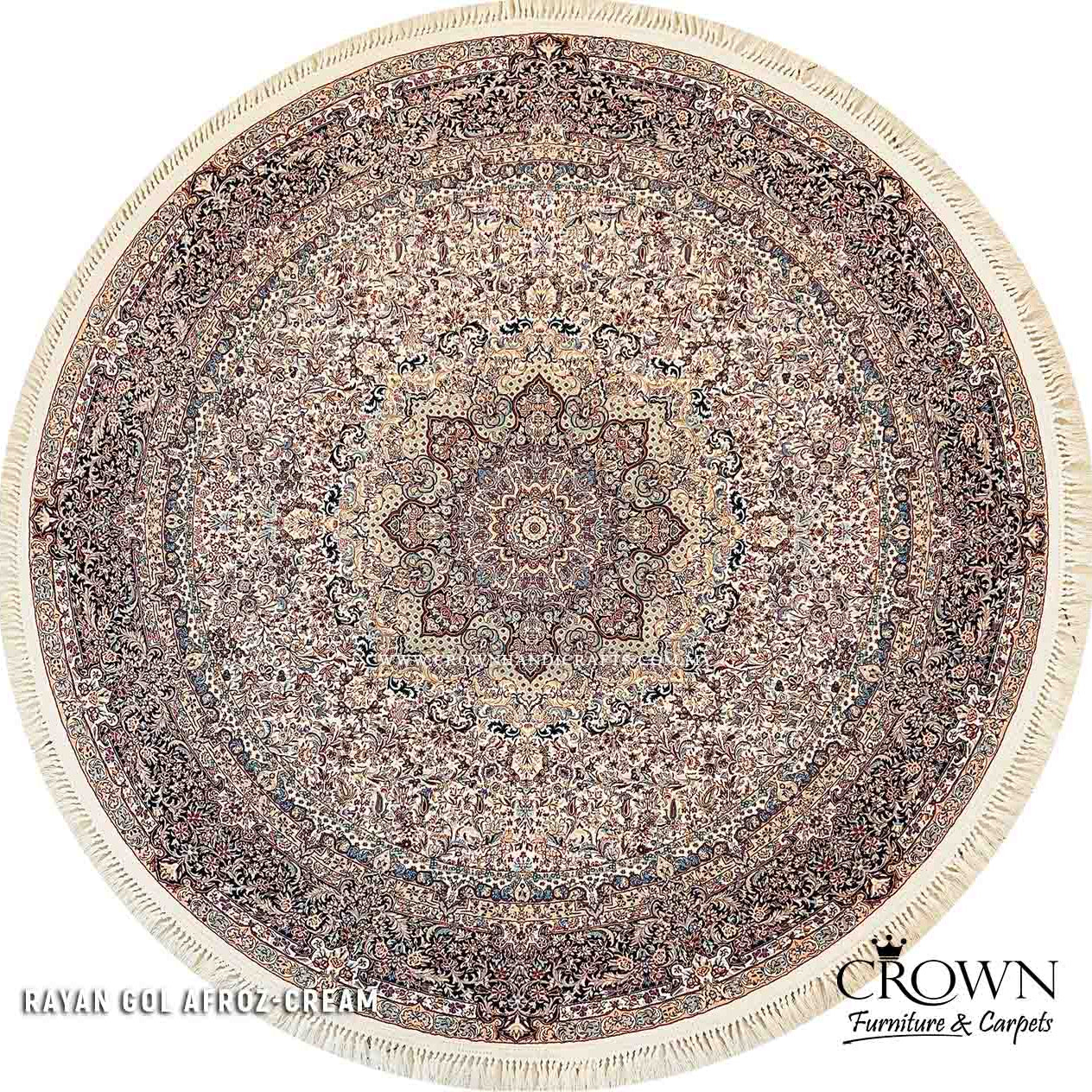 Add a Wow Impression to your Living Room Persian Carpets Defines Your Style | Rayan Gol-afrouz Round