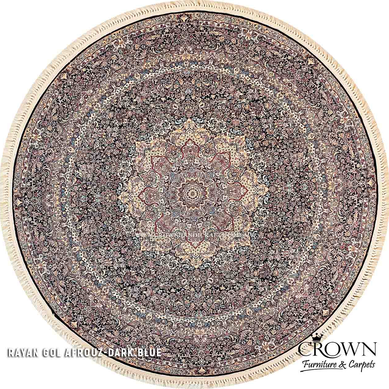 Add a Wow Impression to your Living Room Persian Carpets Defines Your Style | Rayan Gol-afrouz Round
