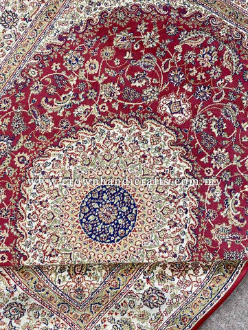 Persian Silk Rug with Iran Design 100% Man-Made Viscose Silk Carpet | Zrabi 396