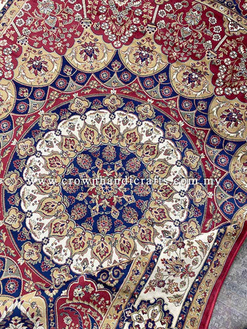 Persian Silk Rug with Iran Design 100% Man-Made Viscose Silk Carpet | Zrabi 430
