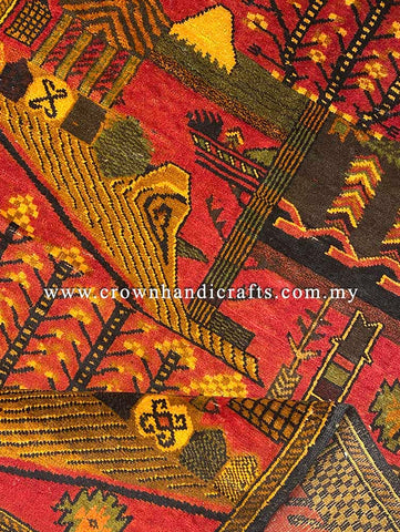 [5X3FT] Handmade Tribal Rug Persian Carpet Design 100% Wool Afghan Carpet High Quality Hand Knotted Authentic Afghan Tribal Carpet BELUCH CH 2719
