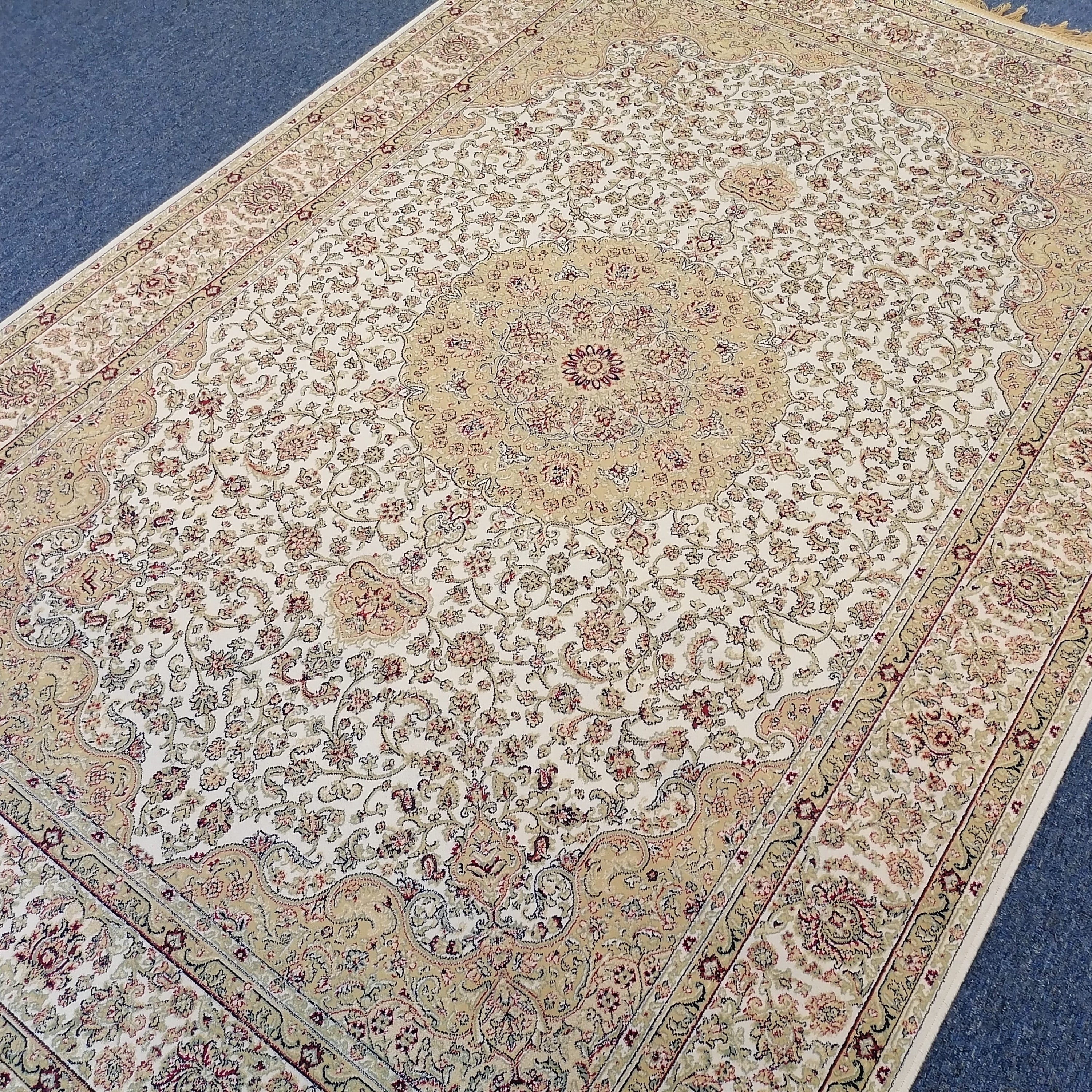 Persian Silk Carpet - Authentic Iran Design, 100% Silk-Like Viscose Rug | Zrabi 470