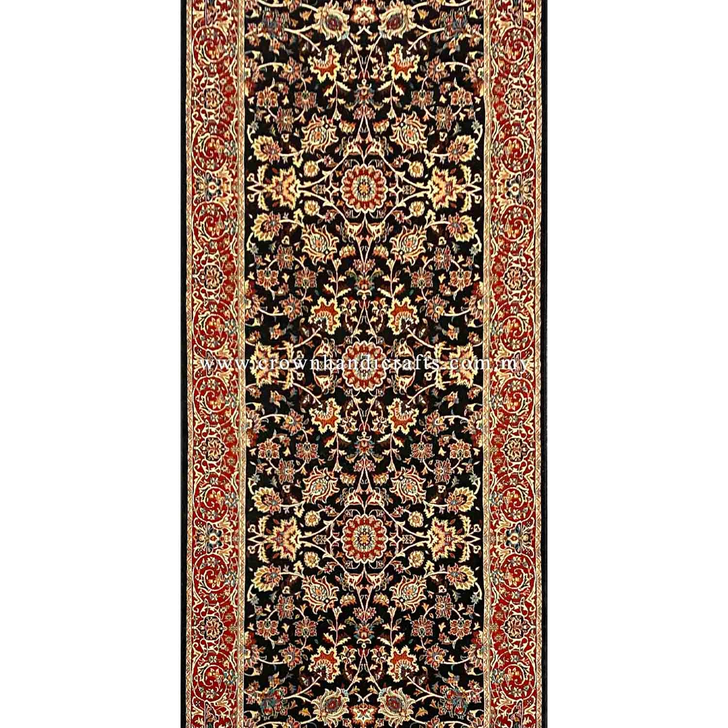 Intricate Persian Carpet for Living Made in Iran Premium Quality Smooth Feel Living Room Carpet | Ashrafi Harir Runner
