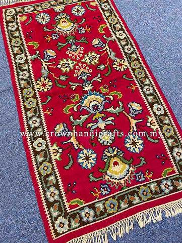 [5X3FT] Masterfully Handmade Tribal Rug 100% Wool Persian Carpet Design High-Quality Hand-Knotted Authentic Afghan Tribal Carpet SUMAK GELIM CH 2199