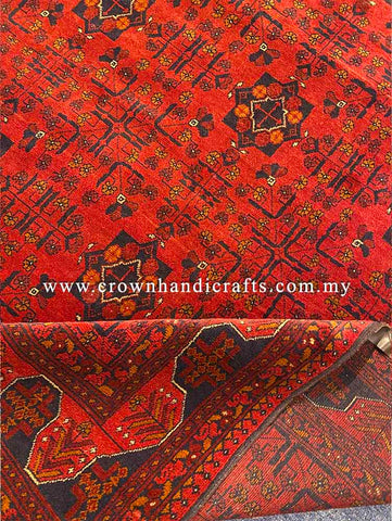 [10X7FT] Authentic Handmade Tribal Rug 100% Wool Persian Carpet Design High-Quality Hand-Knotted Afghan Tribal Carpet AFGHAN CH 2400