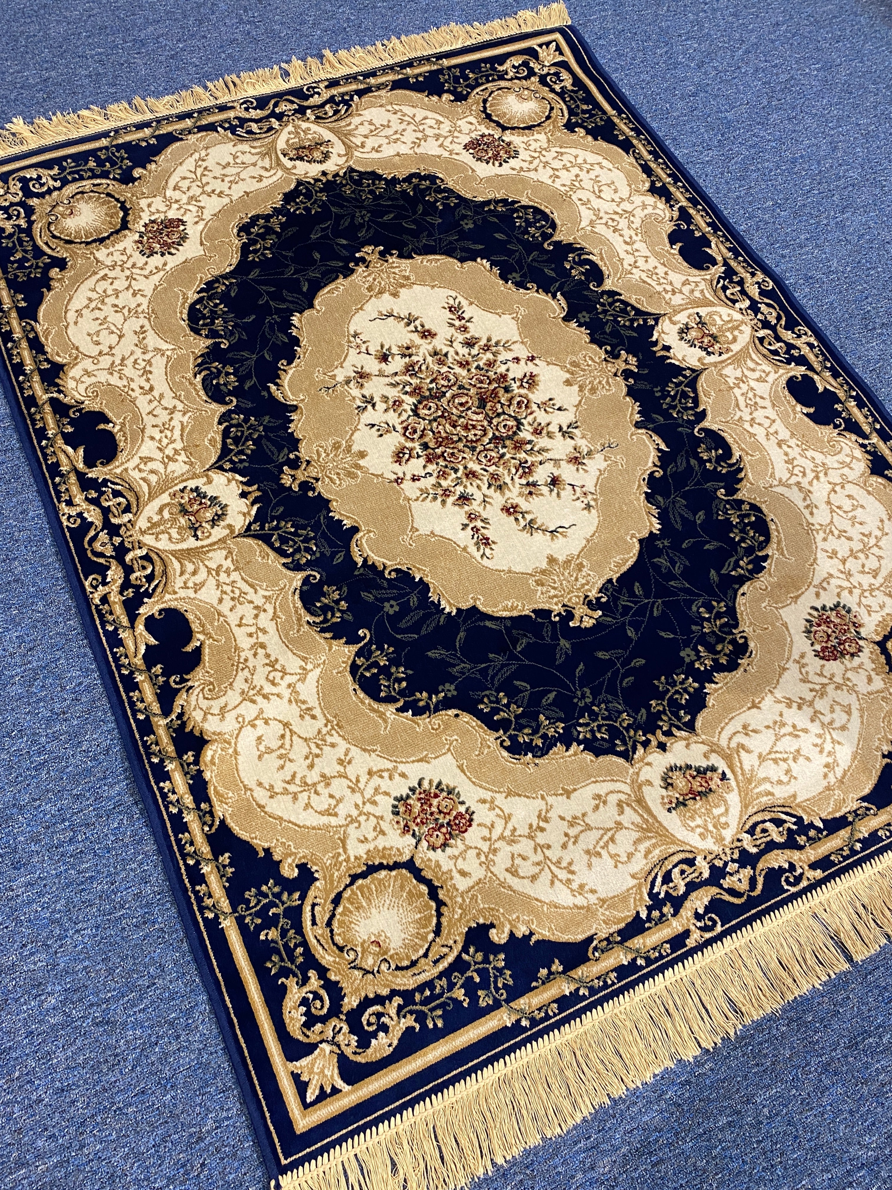 Persian Silk Carpet Iran Design 100% Silk Man Made Viscose Carpet | Zrabi 407