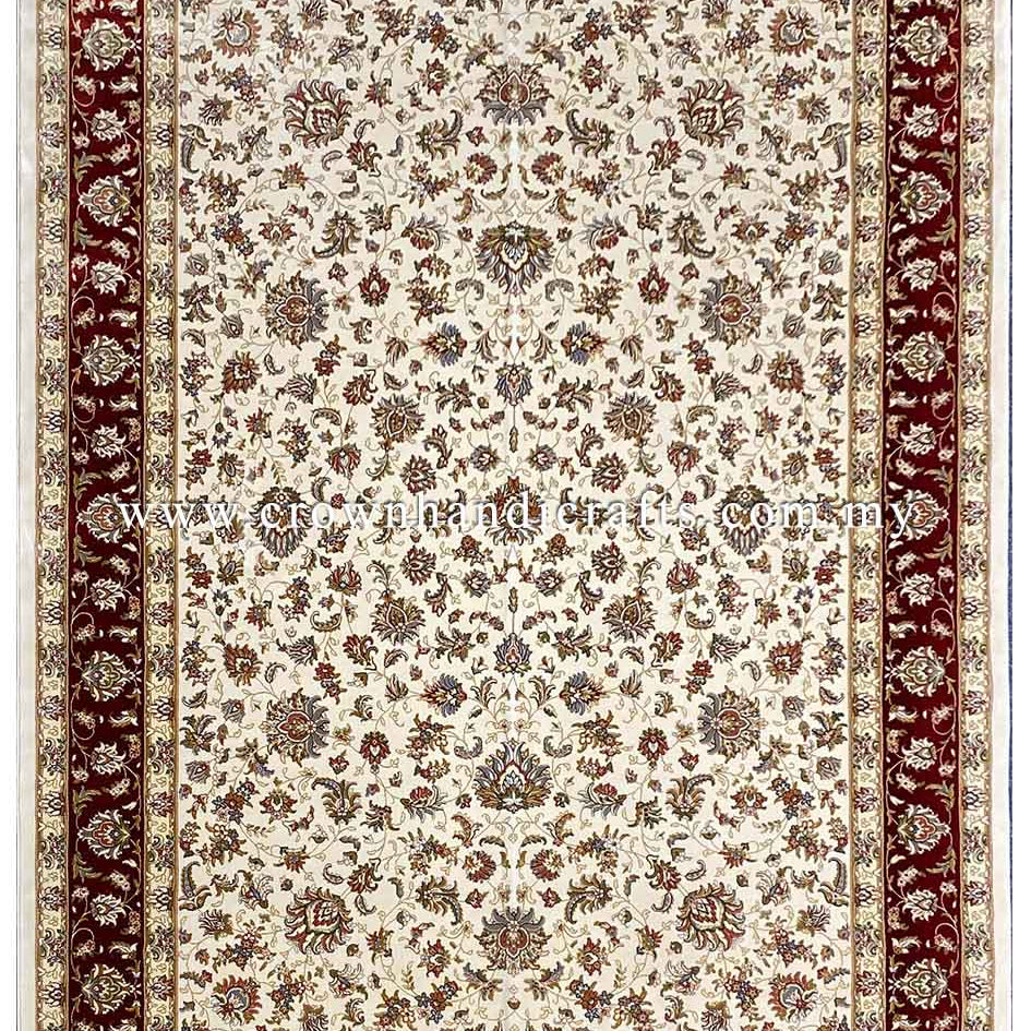 100% Silk Rug Iran Authentic Persian Carpet High End Premium Quality Man Made Elegant Feel | Persian Silk IS006B