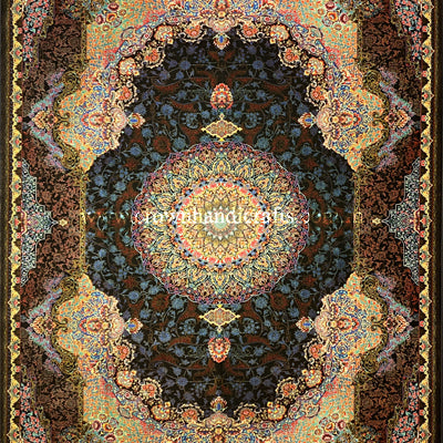 Genuine 100% Silk Persian Rug Made in Iran High End Premium Man Made Exclusive Range | Ejaz JZ005