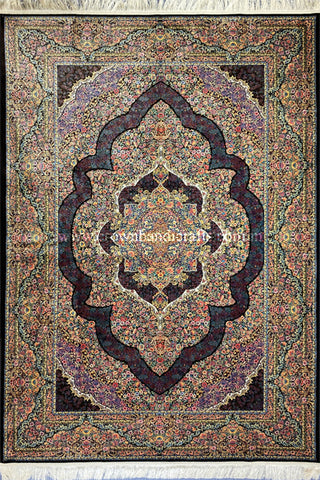 100% Silk Rug Iran Authentic Persian Carpet High End Premium Quality Man Made Elegant Feel | Ejaz JZ007