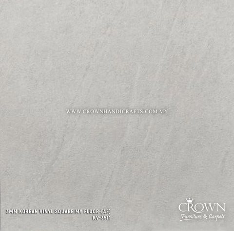 3MM KOREAN VINYL SQUARE MY FLOOR KV-3511 (AF) | 455X455 | MALAYSIA’S MOST POPULAR LUXURY VINYL TILE FLOORING | BOX 16PCS/35.7SF