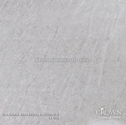 3MM KOREAN VINYL SQUARE MY FLOOR KV-3512 (AF) | 455X455 | SCRATCH-RESISTANT VINYL FLOORING | BOX 16PCS/35.7SF