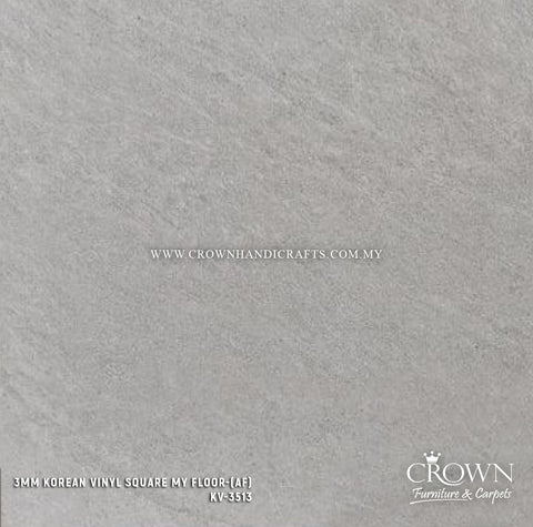 3MM KOREAN VINYL SQUARE MY FLOOR KV-3513 (AF) | 455X455 | WATERPROOF VINYL PLANK FLOORING | BOX 16PCS/35.7SF