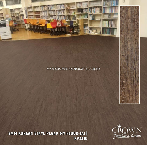 3MM KOREAN VINYL PLANK MY FLOOR KV-3310 (AF) | 180X920 | PREMIUM THICK VINYL FLOORING | BOX 20PCS/35.7SF