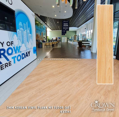 3MM KOREAN VINYL PLANK MY FLOOR KV-3341 (AF) | 180X920 | SUPERIOR COMMERCIAL VINYL FLOORING | BOX 20PCS/35.7SF