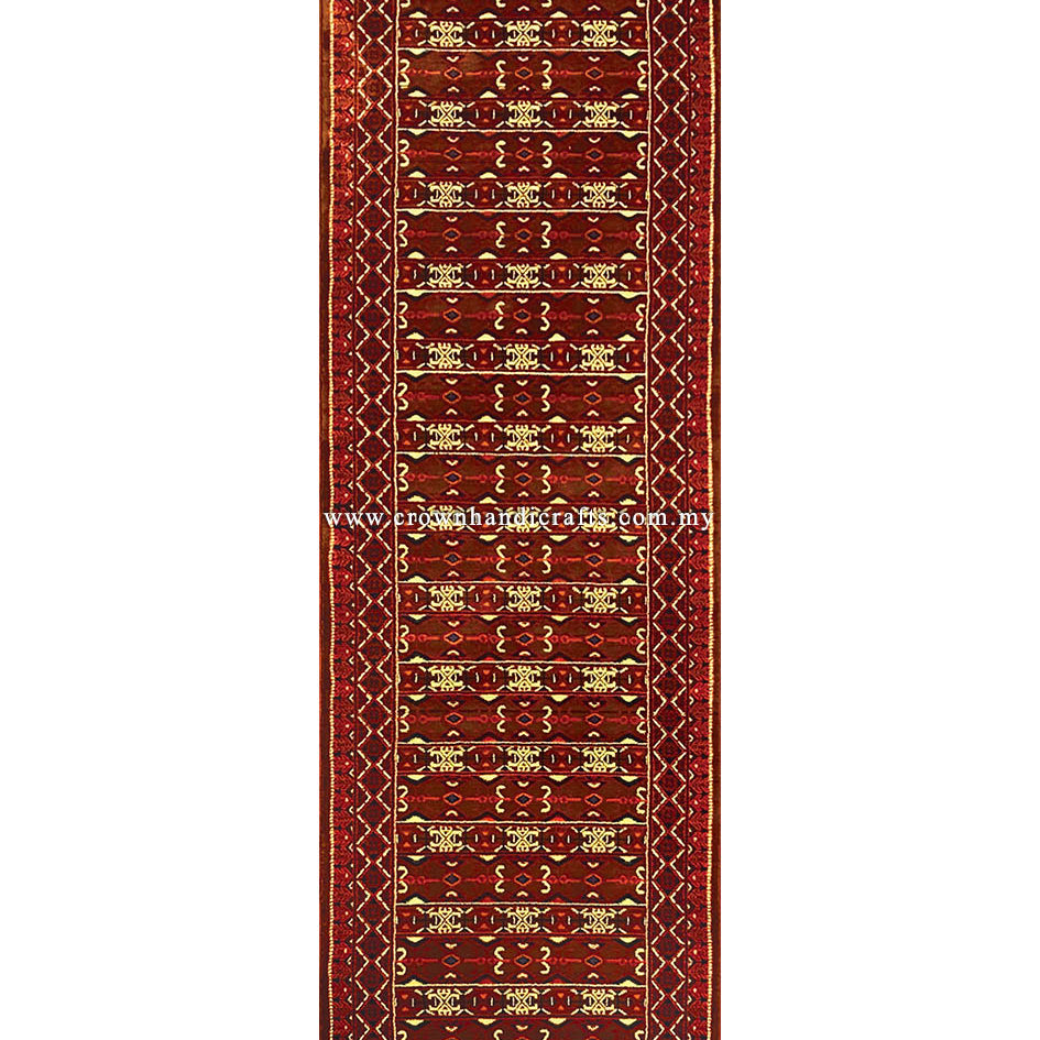 Persian Iranian Rug Wool Feel Man Made Abstract Style Geometric Motifs | Mahakan Runner Mah008