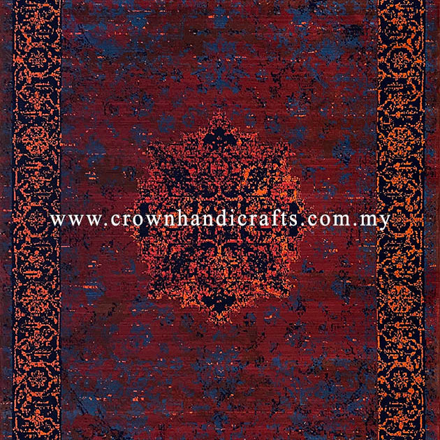 Moroccan Style Persian Rug Tribal Vintage Carpet Made in Iran | Mahakan Mah009