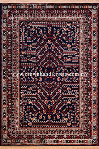 Vintage Style Tribes men Persian Carpet Abstract Rug for Living Room | Mahakan Mah016