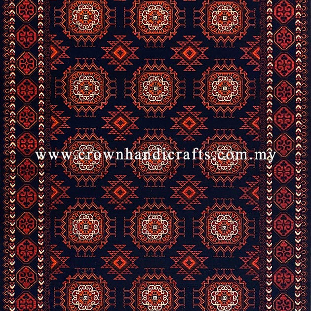 Smooth Wool Feel Persian Carpet Rug Tribal Design Vintage Carpet | Mahakan Mah024