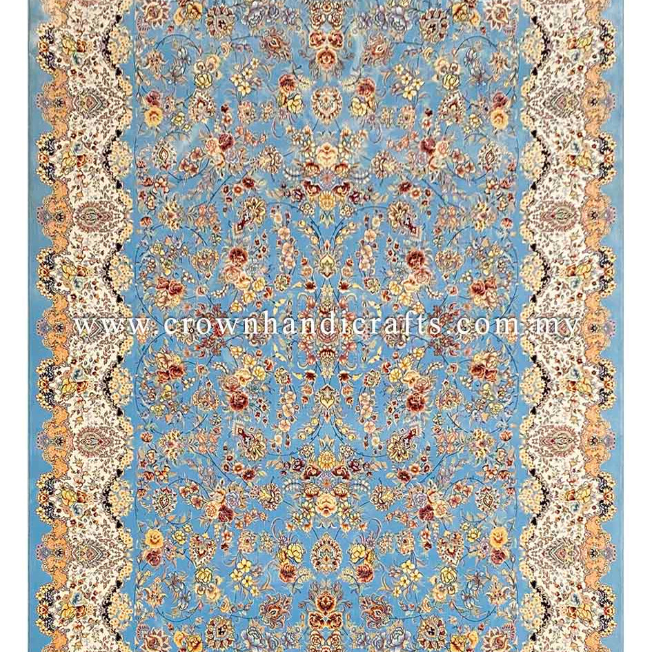 Iran Nain Rug Design Persian Carpet Wool Feel Man Made Iranian Rugs for Living Room | Rayan Mahgol