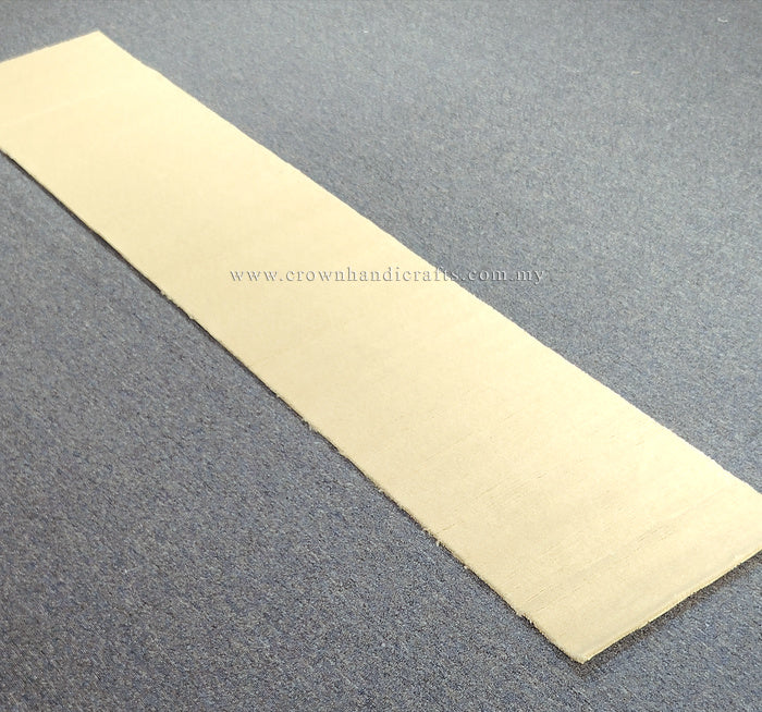 Beige runner rug with narrow border and flat woven surface