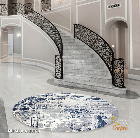 Premium Round Rugs Modern Design Tufted Rugs style for Living room | Murano GFQL07B