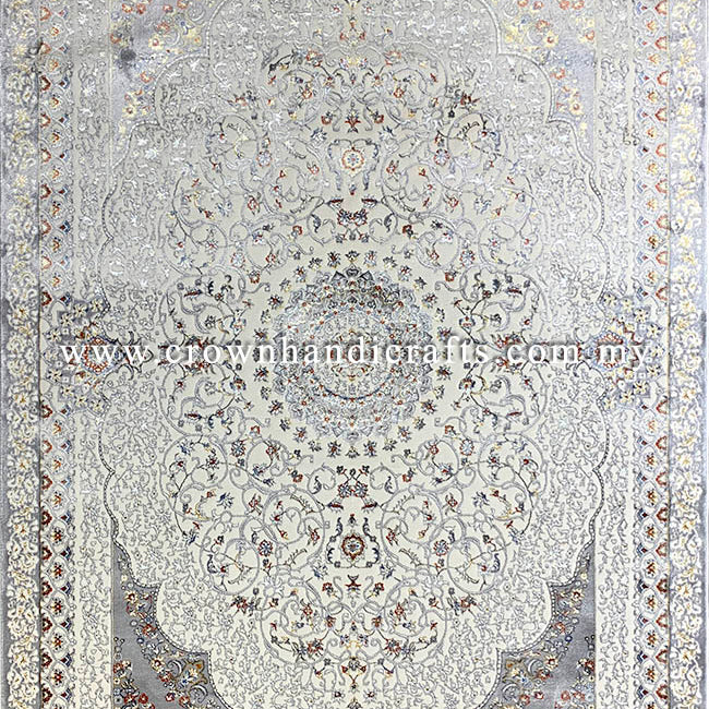 Persian Style Turkish Rugs High End Durable Carpet for Living Room Bedroom | Mashad Silk N794A